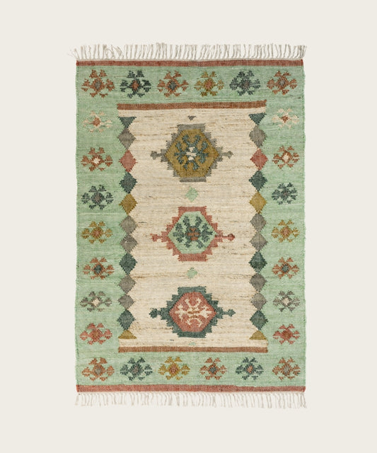 Tapis en jute tissé à la main
