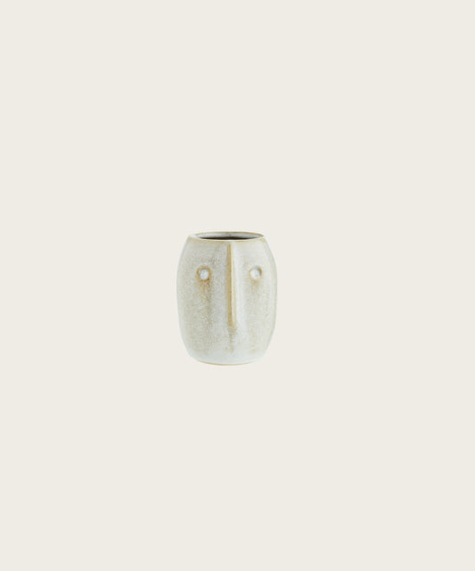 Pot de fleur visage citron