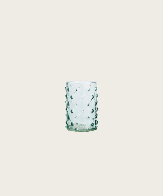Verre a pois vert