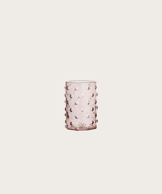 Verre a pois rose