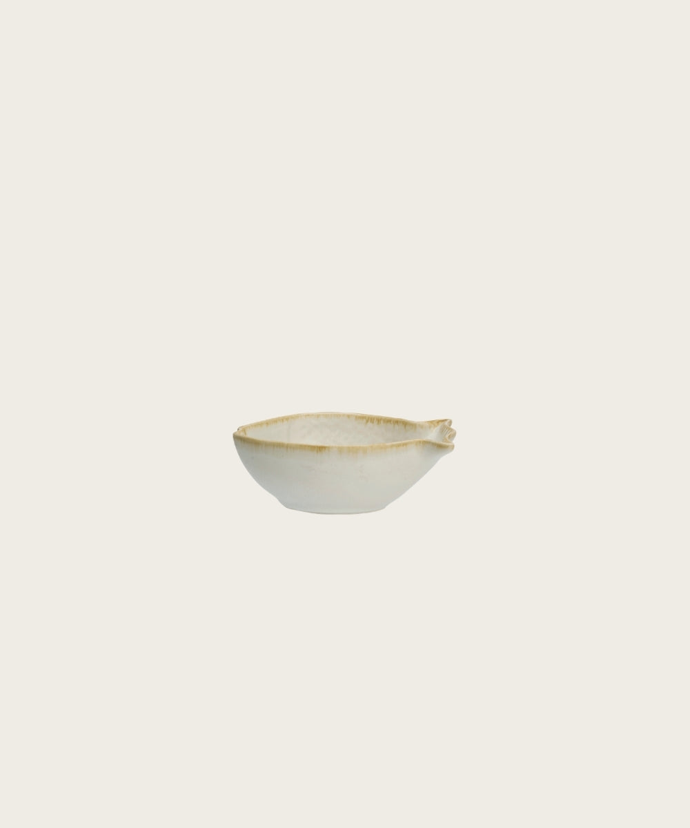 Plat poisson gres blanc
