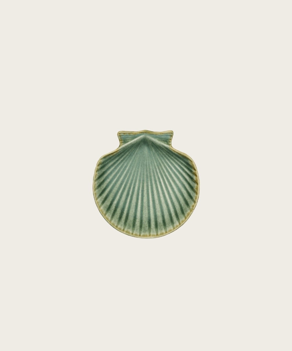 Plat coquillage d14 vert