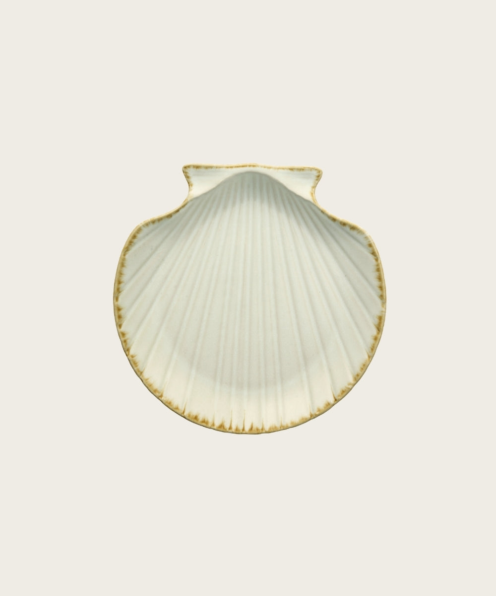 Plat coquillage d20 blanc
