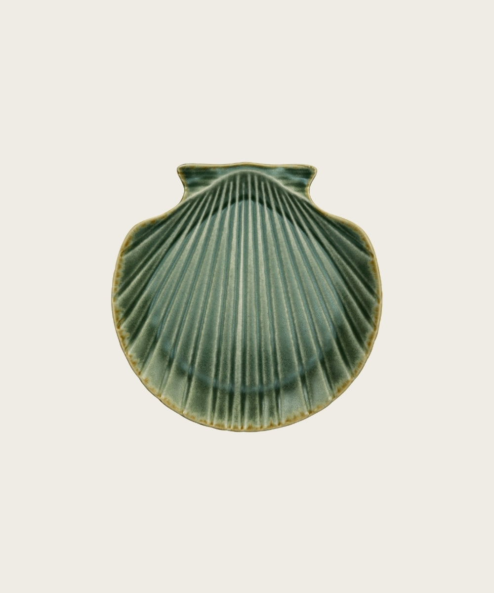 Plat coquillage d20 vert