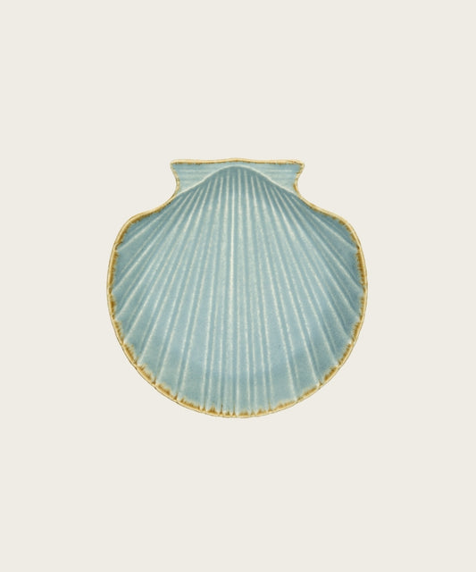 Plat coquillage d20 bleu
