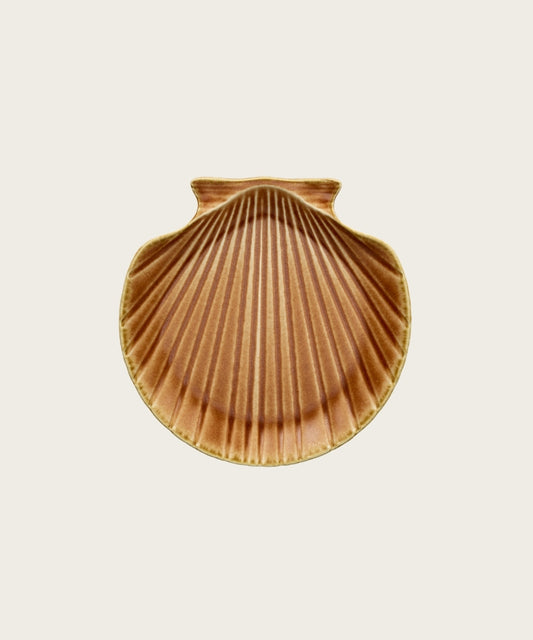 Plat coquillage d20 ocre