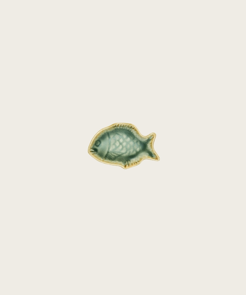 Plat gres poisson vert