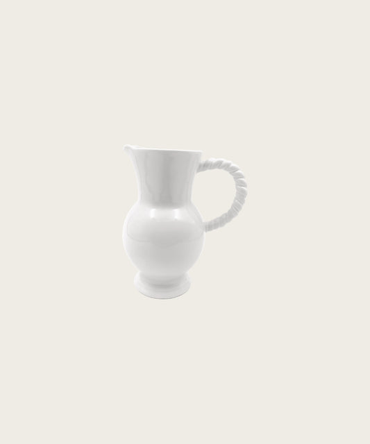 Pichet torsade h20.5 blanc