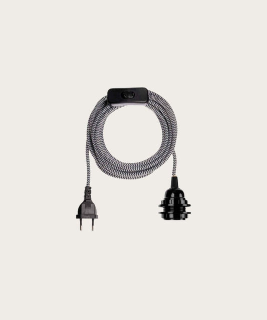 Rallonge douille tissé zebra