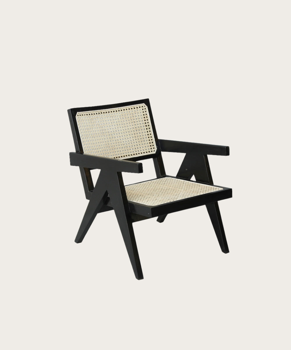 Fauteuil moka noir