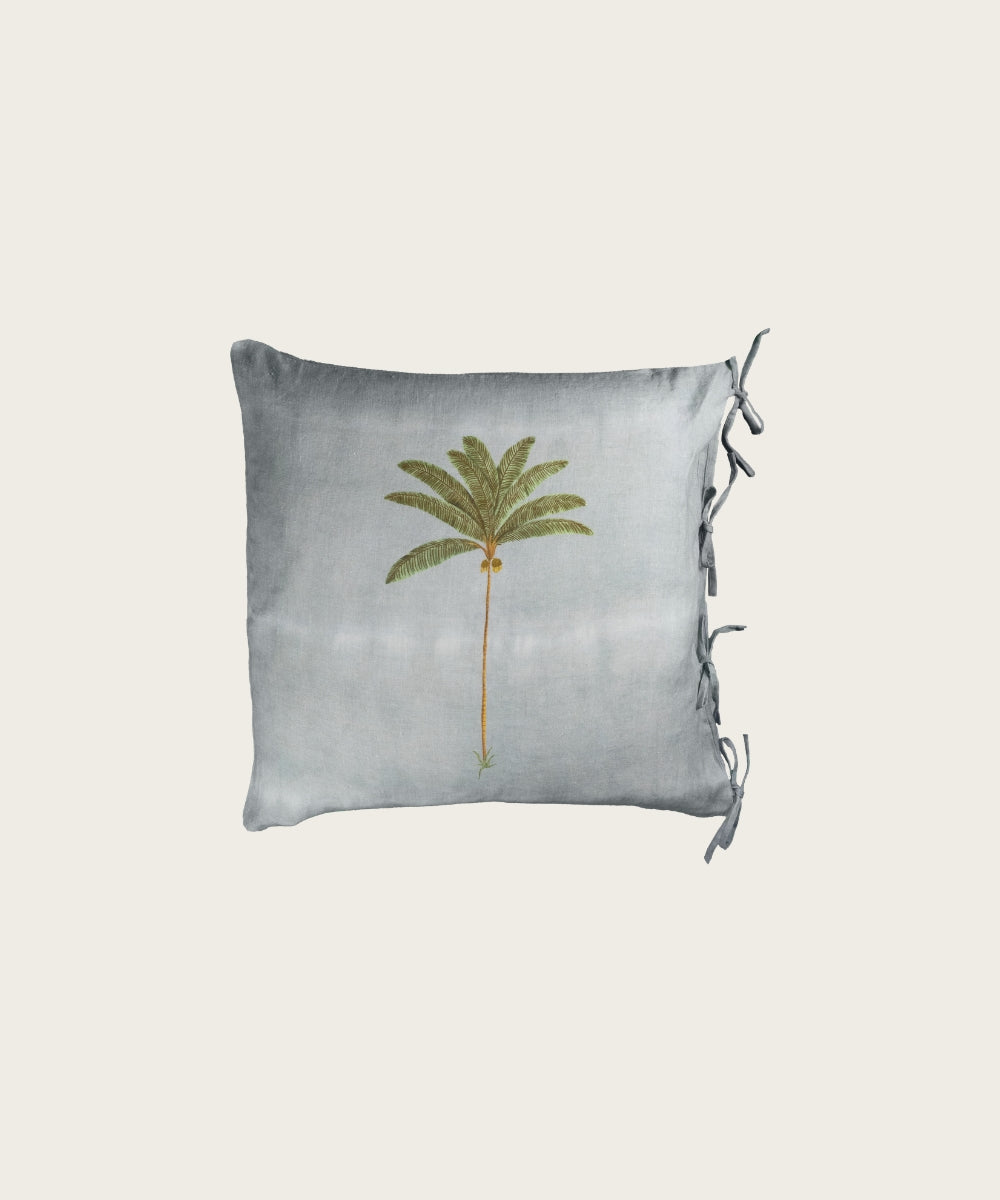 Housse avec nouettes 60x60 isis celadon