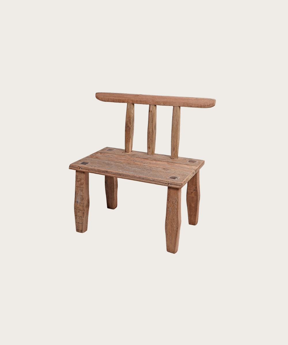 Mini chaise mao naturel