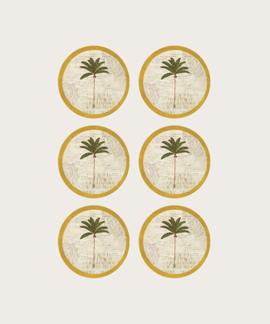 Sous verre isis sable x6