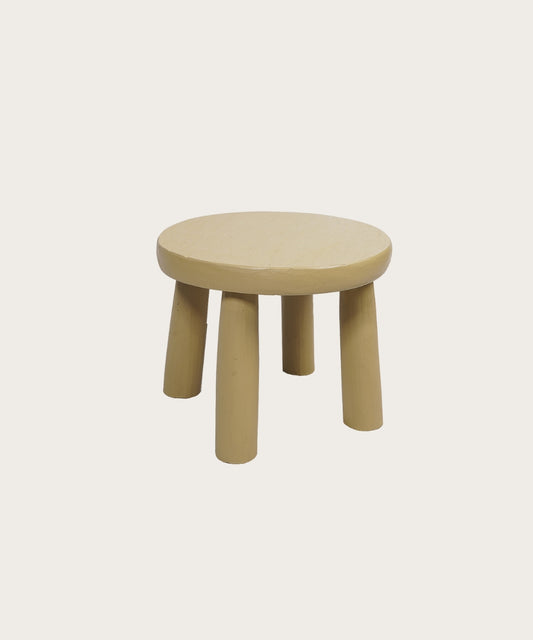 Tabouret rond mini gelato chamois