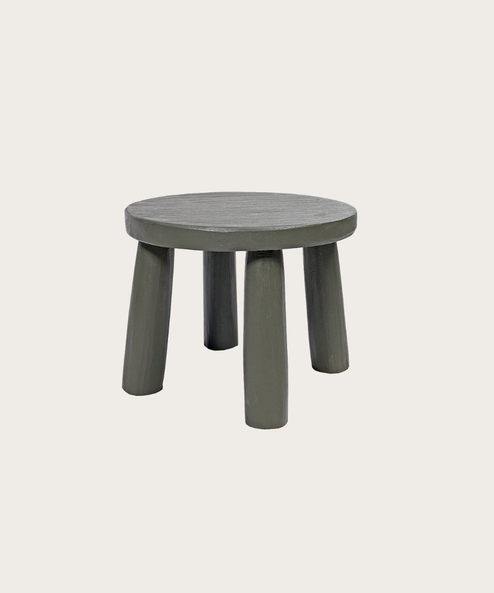 Tabouret rond mini gelato kaki