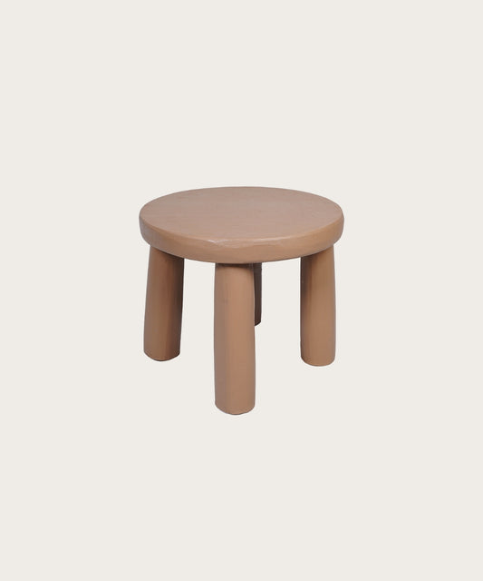 Tabouret rond mini gelato moka