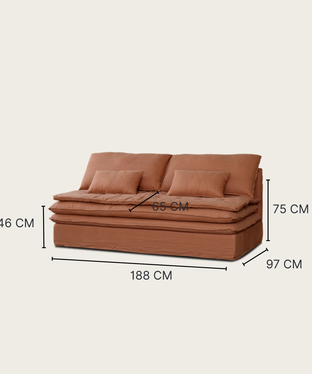 Canapé martha cannelle