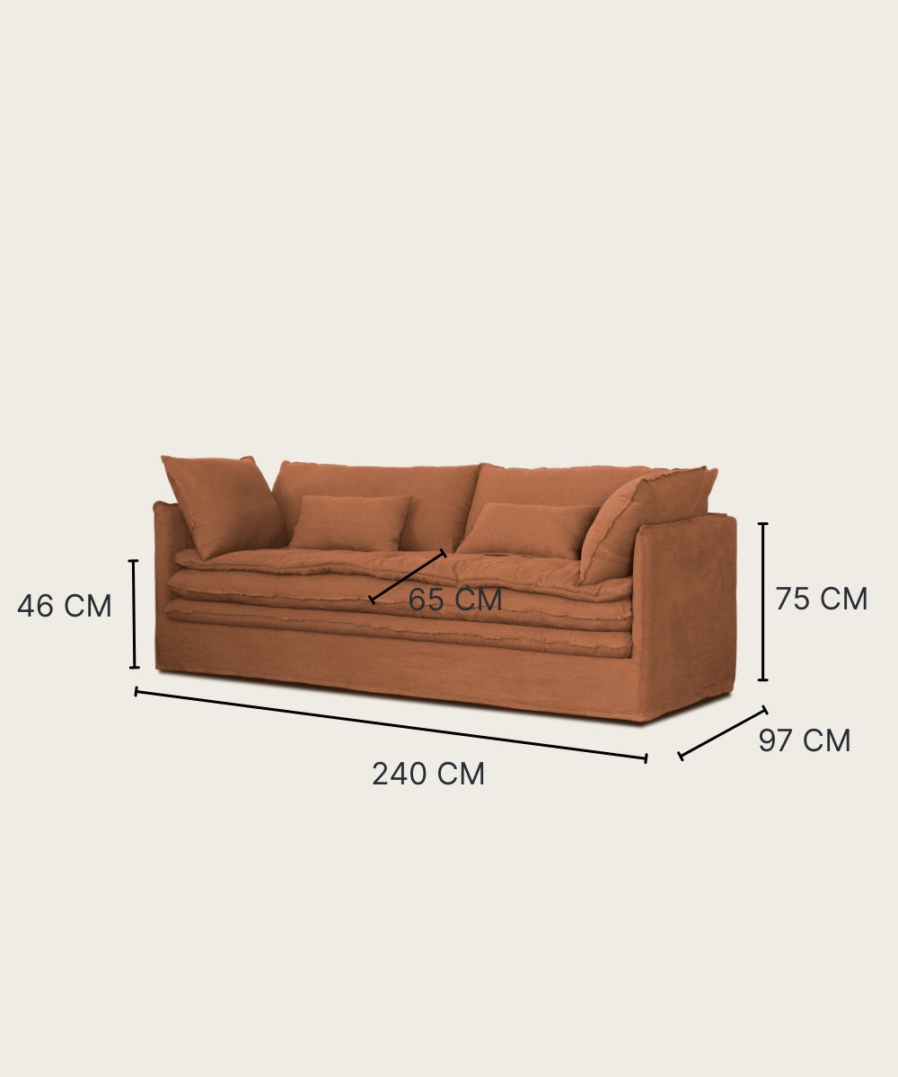 Canapé sigmund cannelle