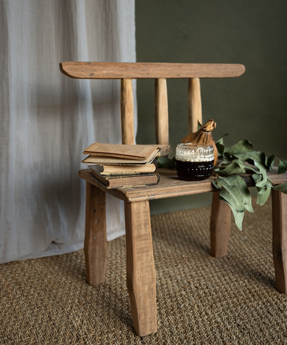 Mini chaise mao naturel
