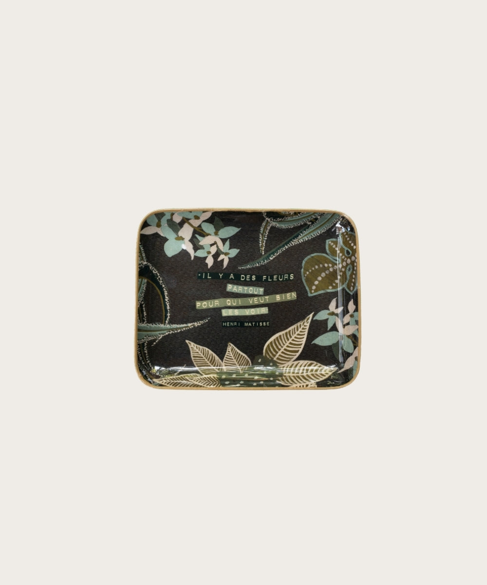 Plateau poinsettia 12x15 cm