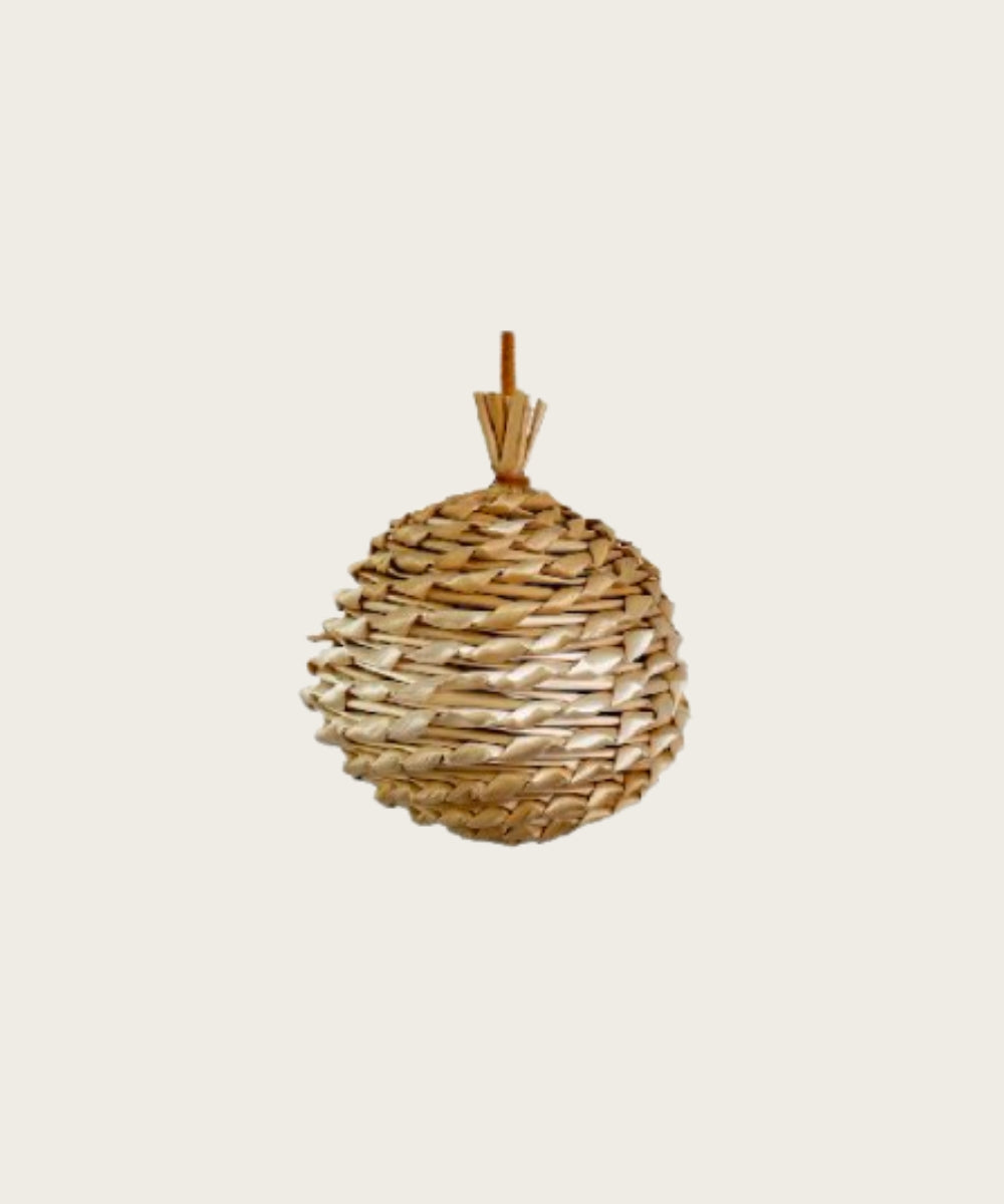 Boule paille naturel 8cm