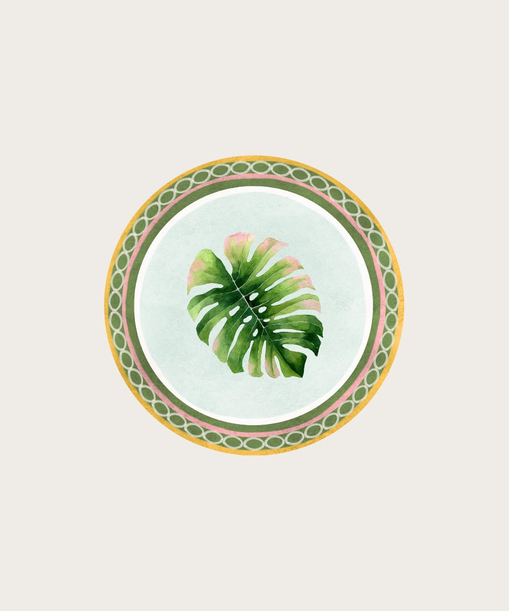 Assiette melamine vert delice 