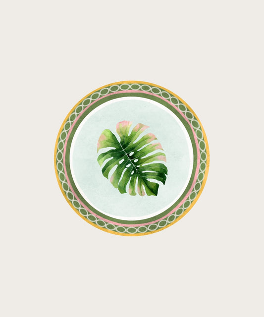 Assiette melamine vert delice 