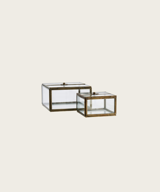 Boite en verre 13x13x9,5 