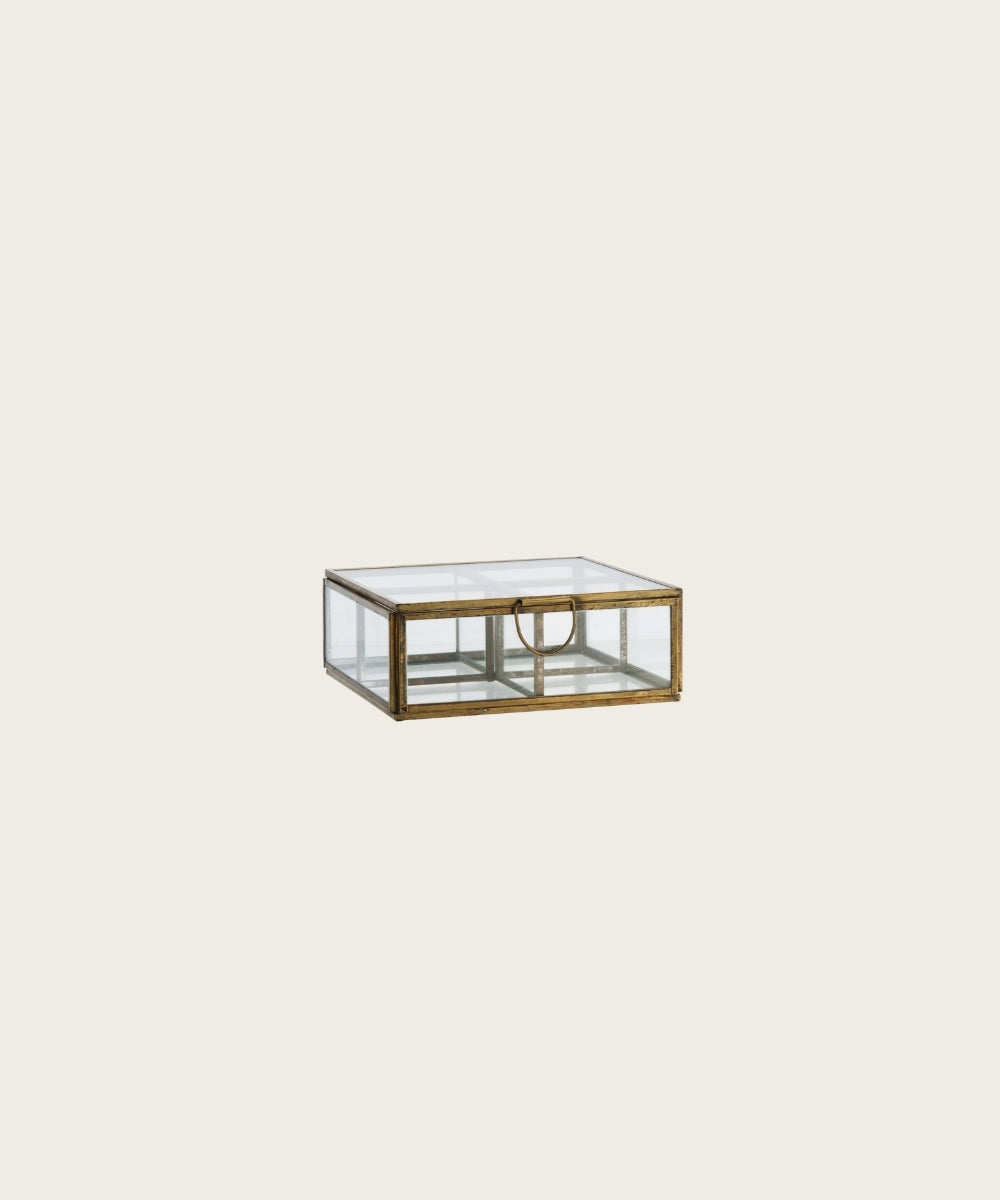 Boite en verre compartimente 