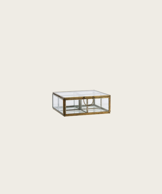 Boite en verre compartimente 