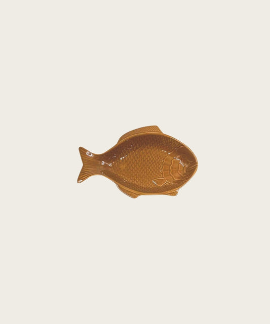 Coupelle poisson marron 