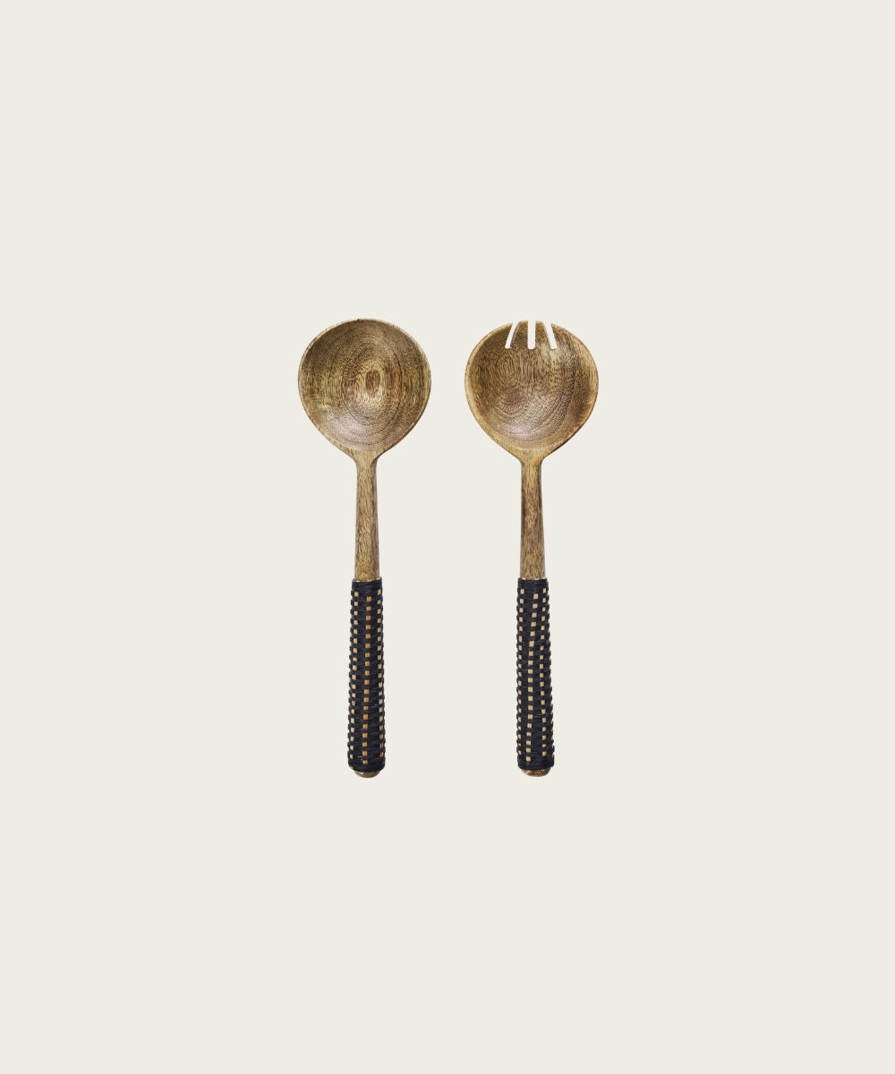 Couverts a salade bois bambou 