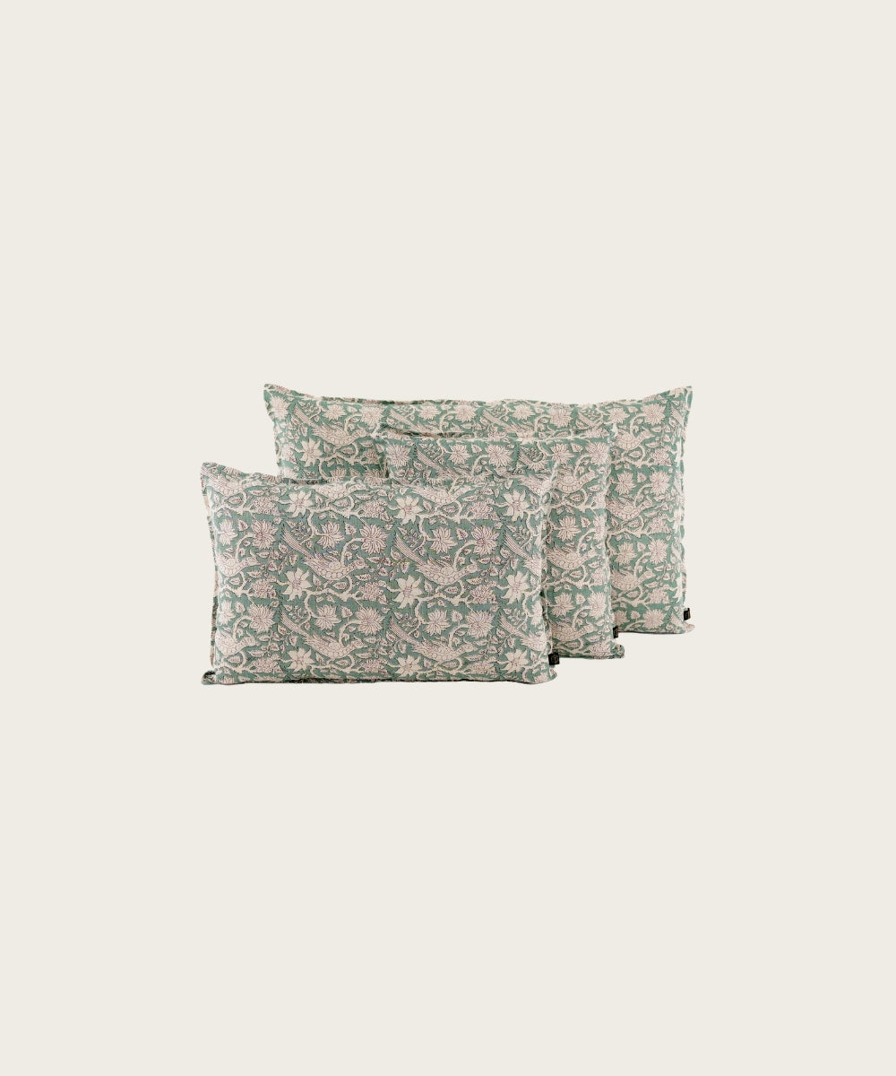 Housse de coussin jaipur sauge SAUGE