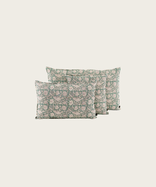 Housse de coussin jaipur sauge SAUGE