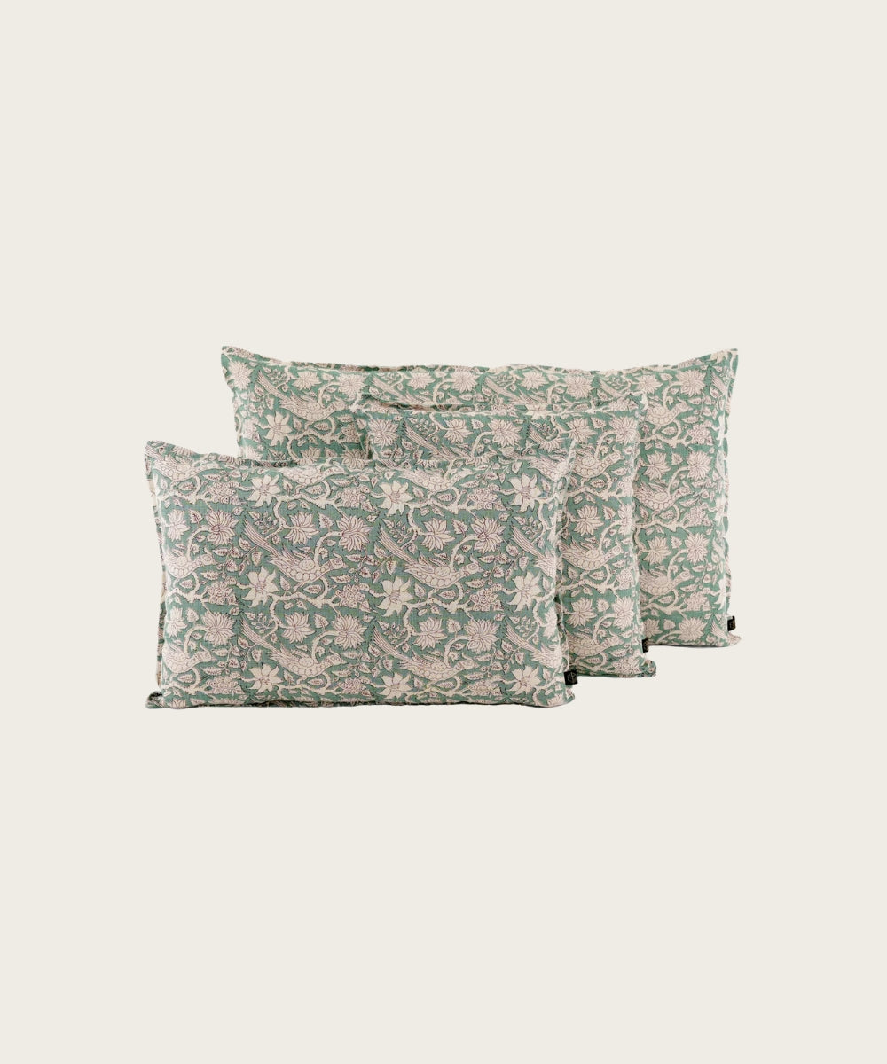 Housse de coussin jaipur sauge SAUGE