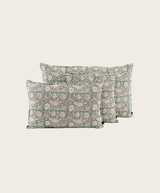 Housse de coussin jaipur sauge SAUGE