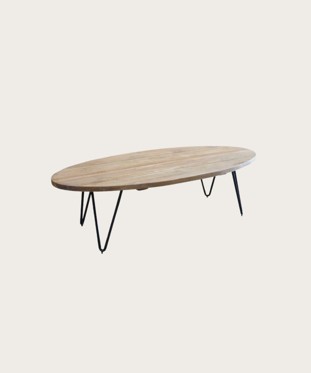 Table basse billboard ovale 