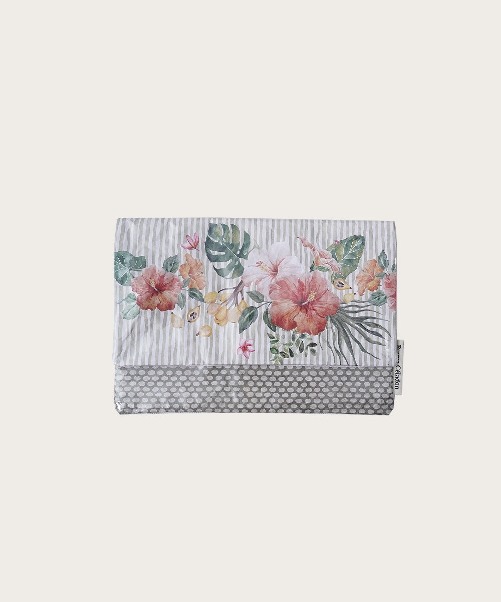 Pochette travelling bibiscus