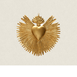 ex voto cœur Rayon or